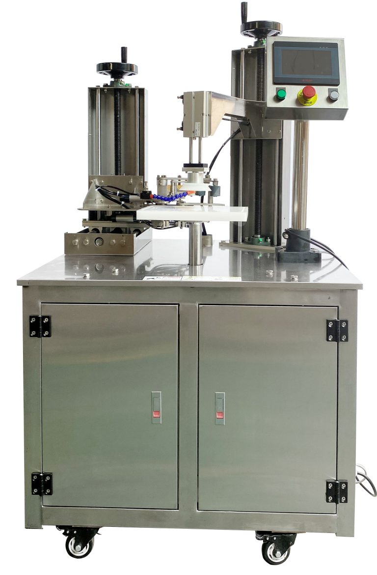 Semi-Auto Candy Container Tape Seaming Machine