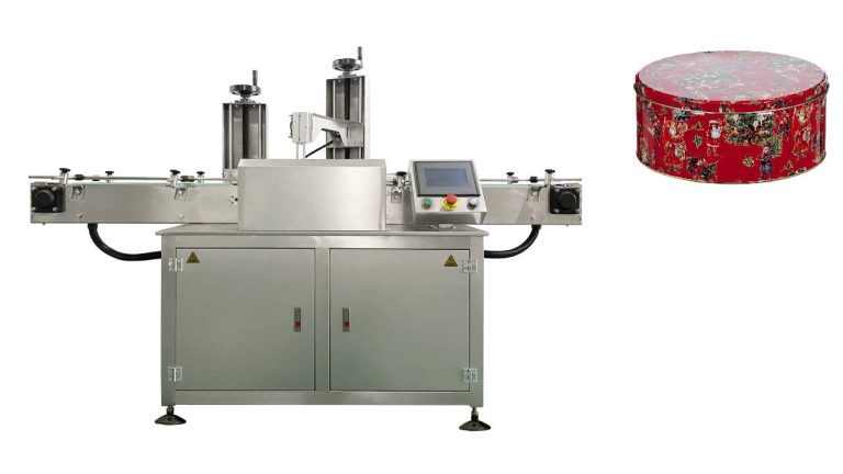 Automatic Tape Sealing Machine for tin biscuit boxes