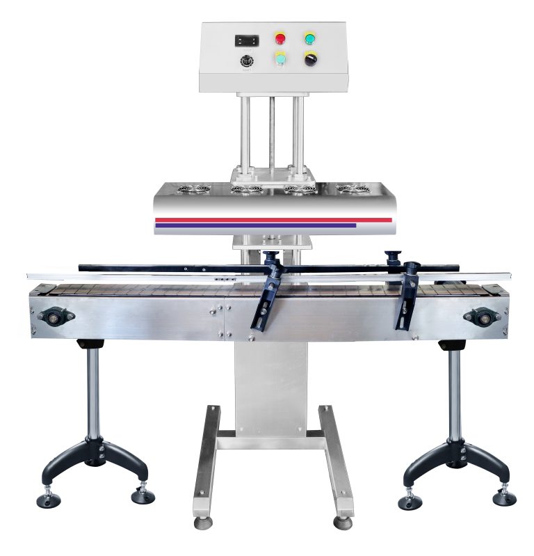 Automatic aluminum foil heat sealing machine for glass bottles