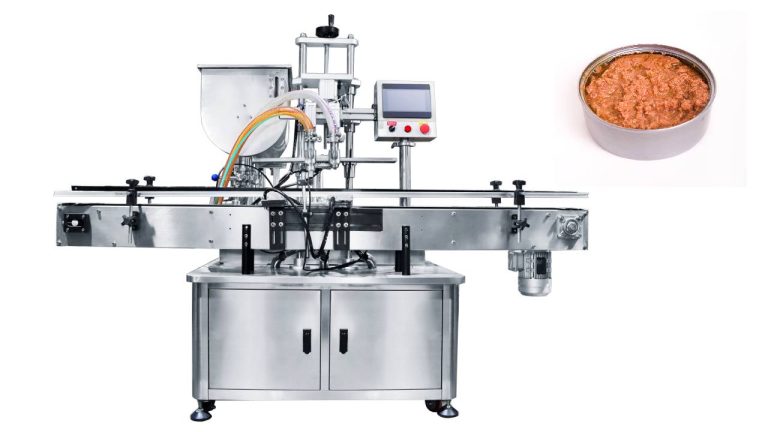 Beef paste piston type filling machine