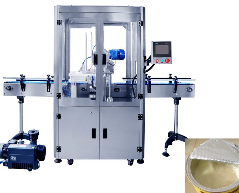 Milk powder vacuum nitrogen can Sealing machine with residual oxygen less than 3%