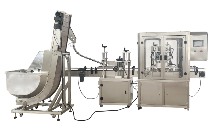 Automatischer Doppelkopf-Vakuumverschließer für Obstglasflaschen in Dosen