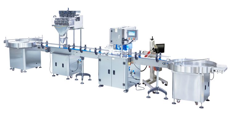 Automatic small weigher filling sealer line for tea product